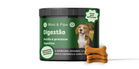 Pote de suplemento Bem Barriga Mimi e Pipo para digestão de cães e gatos com probióticos naturais.